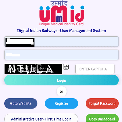 umid railway card