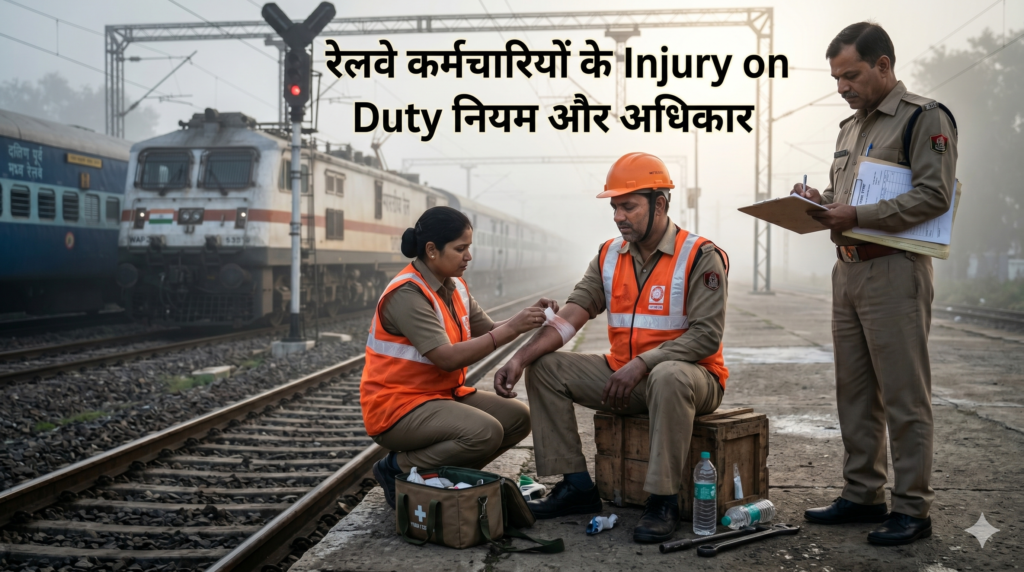रेलवे कर्मचारियों के Injury on Duty नियम